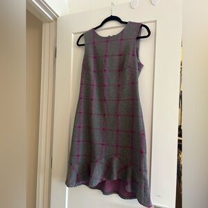Tommy Hilfiger Gray and Pink Plaid Dress